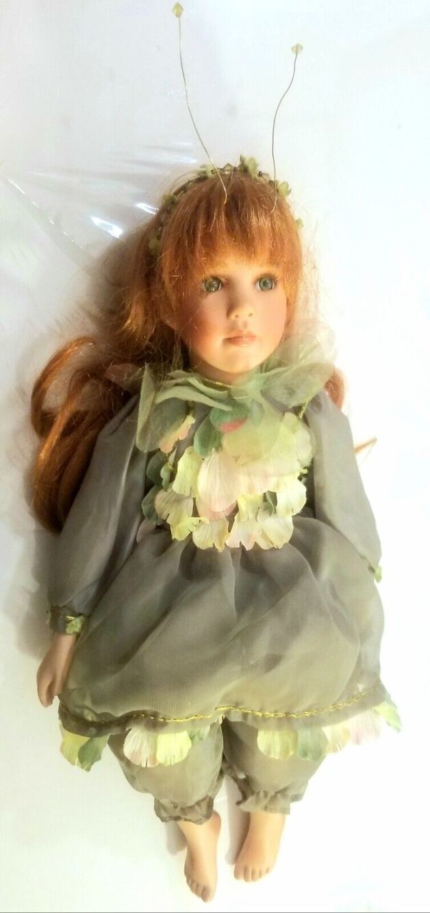 Kelly J Rubert AEL 2001  Porcelain Adorned Fairy Doll 15"